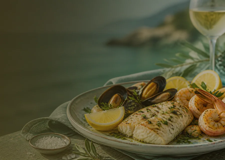 Ostras frescas, mignonette de Champagne e caviar