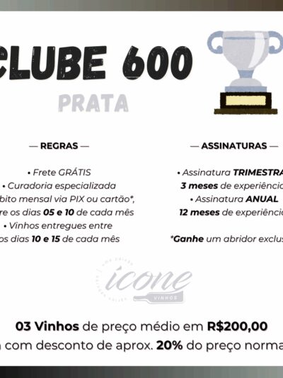 CLUBE ÍCONE VINHOS — ASSINATURA